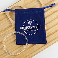 Cherry Tree Collection Small Medium Large Sizes Gemstone Beaded Bracelets For Women Men And Teens 4Mm Round Beads Cle