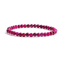 Cherry Tree Collection Small Medium Large Sizes Gemstone Beaded Bracelets For Women Men And Teens 4Mm Round Beads Pin