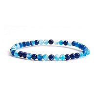 Cherry Tree Collection Small Medium Large Sizes Gemstone Beaded Bracelets For Women Men And Teens 4Mm Round Beads Lac