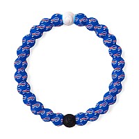 Lokai Silicone Beaded Bracelet For Men Women Nfl Football Collection Buffalo Bills Logo Small Silicone Jewelry Fashion