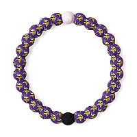 Lokai Silicone Beaded Bracelet For Men Women Nfl Football Collection Minnesota Vikings Logo Medium Silicone Jewelry Fas