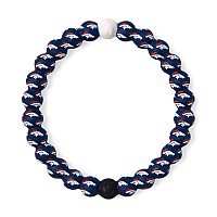 Lokai Silicone Beaded Bracelet For Men Women Nfl Football Collection Denver Broncos Logo Medium Silicone Jewelry Fashio