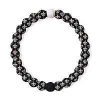 Lokai Silicone Beaded Bracelet For Men Women Nfl Football Collection New Orleans Saints Logo Large Silicone Jewelry Fas