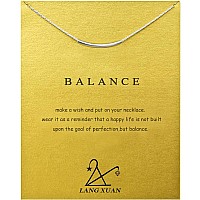 Lang Xuan Friendship Bar Compass Necklace Message Card Key Pendant Good Luck Elephant Pendant Chain Necklace With Gift Card