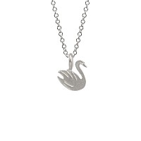 Lang Xuan Friendship Swan Compass Necklace Message Card Elephant Pendant Good Luck Elephant Pendant Chain Necklace With Gift Car