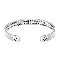 Joycuff Never Forget That I Love You Wife Gift For Women Gift For Wife Women For Husband Bracelets For Women Inspirational Women