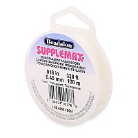 Supplemax Illusion Beading Cord 040 Mm 016 In Clear Monofilament 100 M 328 Ft