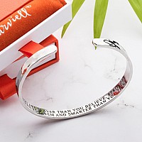 Carviell Inspirational Bracelets For Women Encouragement Gifts Womens Bracelets Mantra Bands You Are Stronger Motivational