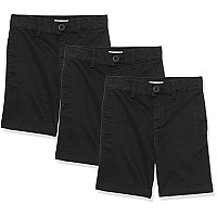 Amazon Essentials Toddler Boys Uniform Woven Flatfront Shorts Pack Of 3 Black 2T