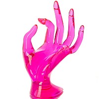 Homegoal Hand Jewelry Holder Bracelet Ring Watch Jewelry Display Holder Stand Mannequin Hand Polyresin 7 Inch Rose Red