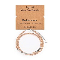 Funny Mom Gifts For Women Inspirational Christmas Birthday Mothers Day Gift For Mother Mama Mum Mom Bead Bracelet Handmade Tren