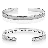 Carviell Bracelets Memorial Gifts For Loss Of Father For Daughter Sympathy Gift Remembrance Cuff Bereavement Bangle Grief G