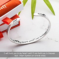 Carviell Bracelets Memorial Gifts For Loss Of Father For Daughter Sympathy Gift Remembrance Cuff Bereavement Bangle Grief G