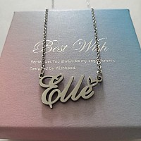 Ronkahshow Jaycee Custom Name Necklace Customized Personalized Pendant Name Necklace With Heart Name Necklace For Women Best Gif