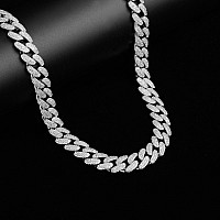 925 Silver Stallion 18 Mm Cuban Chain 9211881