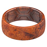 Thunderfit Silicone Wedding Rings Men 2 Layer Top Printed Design 8Mm Width 2Mm Thick Rust 3 Size 16165 2420Mm