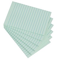 Lined Sticky Notes 4X6 In Grayish Green Ruled Post Stickies Super Sticking Power Memo Pads Strong Adhesive 6 Padspack 45 Sheet