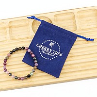 Cherry Tree Collection Small Medium Large Sizes Gemstone Beaded Bracelets For Women Men And Teens 6Mm Round Beads Rai