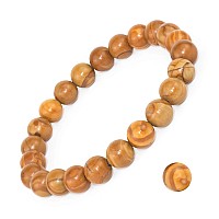 Dazcolo Natural Gemstone Bracelet 75 In Stretch Gems Stones 8Mm Round Beads Healing Crystals Quartz Women Men Girls Gifts Wood