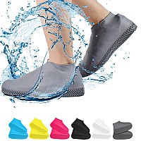 Vboo Waterproof Shoe Covers Nonslip Water Resistant Overshoes Silicone Rubber Rain Shoe Cover Outdoor Cycling Protectors Apply