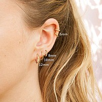 Gold Hoop Earrings For Women Multipack Huggie Earrings Cartilage Hoop Earring Helix Rook Daith Tragus Piercing Jewelry Tiny Sm