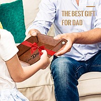 Best Dad Ever Gifts For Dad From Daughter Son Kids Unique Birthday Gifts For Stepdads Husband Men Pu Leather Valet Tray