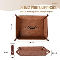 Best Dad Ever Gifts For Dad From Daughter Son Kids Unique Birthday Gifts For Stepdads Husband Men Pu Leather Valet Tray