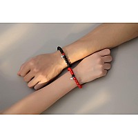 Xiannvxi Couples Bracelets His And Her Matching Couple Valentines Day Gifts Bracelets Jewelry Blackred