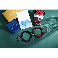 Xiannvxi Couples Bracelets His And Her Matching Couple Valentines Day Gifts Bracelets Jewelry Blackred