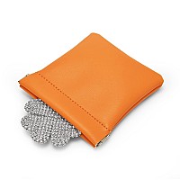 Woodten Pu Leather Jewelry Travel Bag Leather Jewelry Pouch Christmaswedding Party Favor Gift Bag L Orange