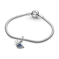 PANDORA Blue Butterfly Dangle Charm Bracelet - Sterling Silver