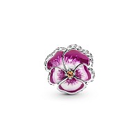 Pandora Pink Pansy Flower Charm Bracelet Charm Moments Bracelets Stunning Womens Jewelry Gift For Women In Your Life Made