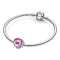 Pandora Pink Pansy Flower Charm Bracelet Charm Moments Bracelets Stunning Womens Jewelry Gift For Women In Your Life Made