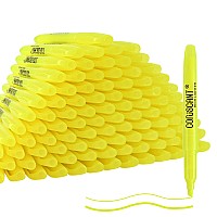 Highlighters 80 Pack Yellow Highlighterchisel Tip Highlighter Pens Nontoxic Odorless Quickdrying Markers For Multipurpose