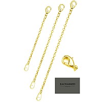 Jiacharmed Necklace Extenders Gold Delicate 23 4 Inches Necklace Extension Chain Set For Necklaces Choker Bracelet Anklet