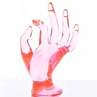 Homegoal Hand Jewelry Holder Bracelet Ring Watch Jewelry Display Holder Stand Mannequin Hand Polyresin 7 Inch Peach Color