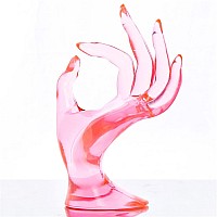 Homegoal Hand Jewelry Holder Bracelet Ring Watch Jewelry Display Holder Stand Mannequin Hand Polyresin 7 Inch Peach Color