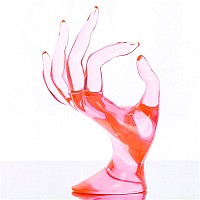 Homegoal Hand Jewelry Holder Bracelet Ring Watch Jewelry Display Holder Stand Mannequin Hand Polyresin 7 Inch Peach Color