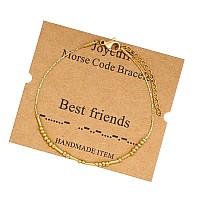 Joycuff Best Friends Best Friend Birthday Gifts For Women Unique Funny Gifts Morse Code Bracelets For Women Sister Birthday Chri