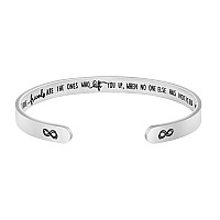 Joycuff Friendship Gifts For Women Cheer Up Jewelry For Friends Birthday Gift Ideas Bff Bracelets Friendship Stainless Steel Cuf