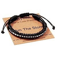 Btysun Morse Code Bracelets For Women Motivational Gifts For Girls Inspirational Unique Gifts For Him Handmade Braided Jewelry