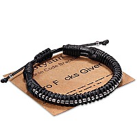 Morse Code Bracelets For Men Funny Gifts For Him Inspirational Birthday Leather Bracelet Husband Boyfriend Graduation Motivation