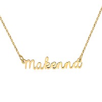 Yiyang Personalized Name Necklace 18K Gold Plated Stainless Steel Pendant Jewelry Birthday Gift For Makenna