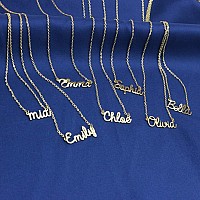 Yiyang Personalized Name Necklace 18K Gold Plated Stainless Steel Pendant Jewelry Birthday Gift For Makenna