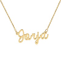 Yiyang Personalized Name Necklace 18K Gold Plated Stainless Steel Pendant Jewelry Birthday Gift For Jorja