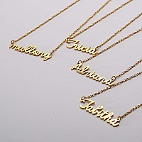 Yiyang Personalized Name Necklace 18K Gold Plated Stainless Steel Pendant Jewelry Birthday Gift For Jorja