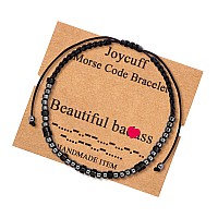 Joycuff His And Hers Bracelet Better Together Bracelet For Women Men Adjustable Morse Code Bracelet 2 Pcs Gift For Bf Gf Husband