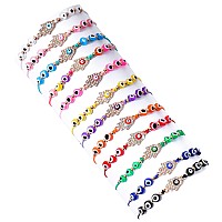 Bonitter 2412 Pcs Evil Eye Bracelets Pack For Women Girls Boys Mexican Braclets Set Protection Amulet Anklets Jewelry Gift Ham