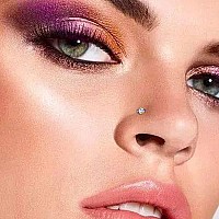 Yeelong Nose Rings L Shaped Nose Rings Hoops Nose Piercing Jewelry For Women 20G 3Color L Sillver