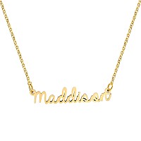 Yiyang Flower Girl Gift Name Necklace Customize 18K Gold Plated Stainless Steel Jewelry Birthday Gift For Girls Maddison